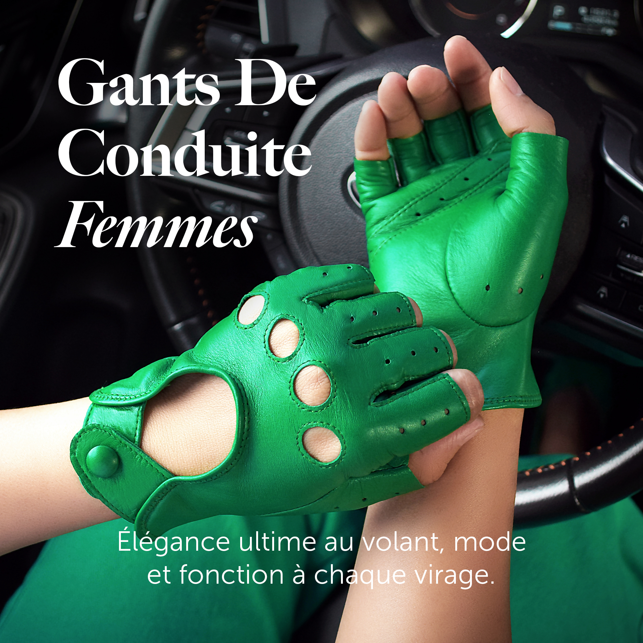 Gants De Conduite Pour Femme Élégance ultime au volant, mode et fonction à chaque virage.